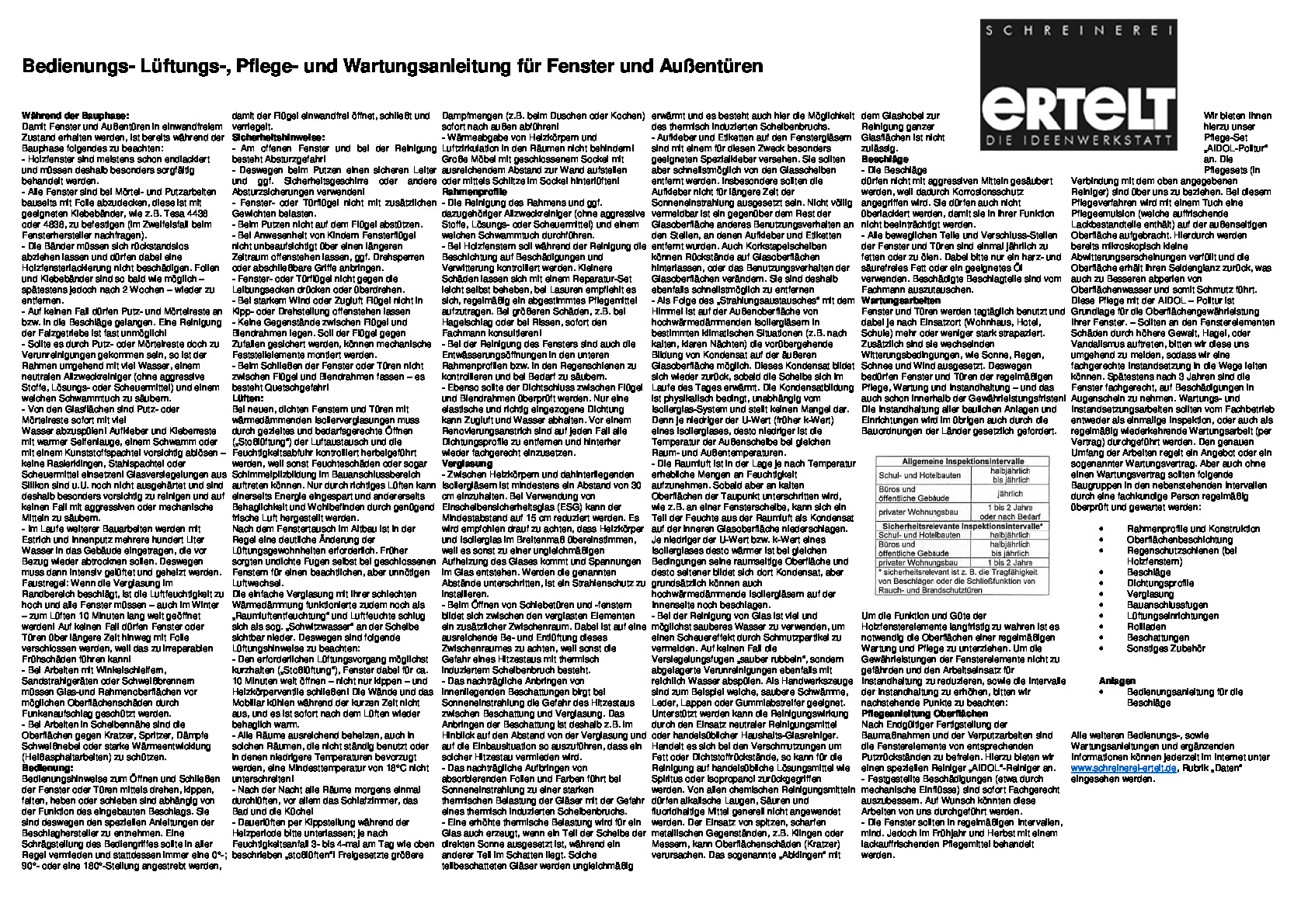 Vorschaubild von Dokument: pflegeanleitung_fenster_aussentueren.pdf
