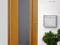 Holz-Aluminium Haustür mit Glasausschnitt