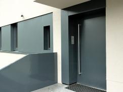 Vollflächige graue Haustür in Frankfurt