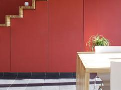 Holztreppe Seitenansicht