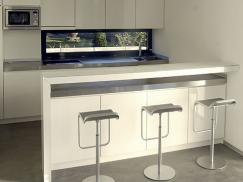 Einbauküche in weiß