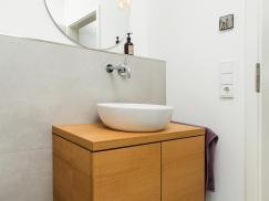 Waschbecken-Schrank Naturholz