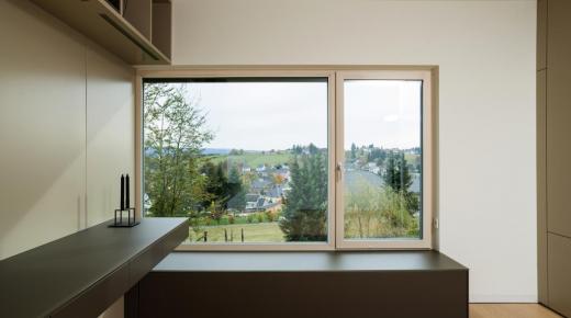 Holz-Aluminium-Fenster Innenansicht